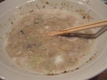 スープでシメる